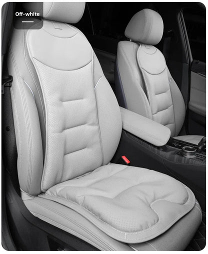 Universal Perforated Nappa Leather Car Seat Cover Luxury Sedan SUV Breathable Comfortable Cloud Cotton Cushions Car Seat Cover