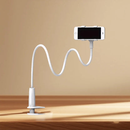 Lazy Bedside DesktopMobile Phone Clamp Bracket Flexible Long Arm Gooseneck Lazy Person Bracket With Handle Overhead Live Bracket