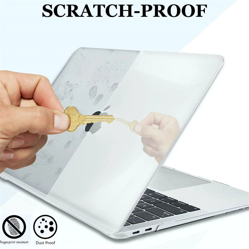 Crystal Clear Laptop Case for Macbook Neo 13 2026 Air 15 M4 M3 Hard Cover for Mac Book Pro 14 M1 M2 M5 14 16 Sleeve Accessories