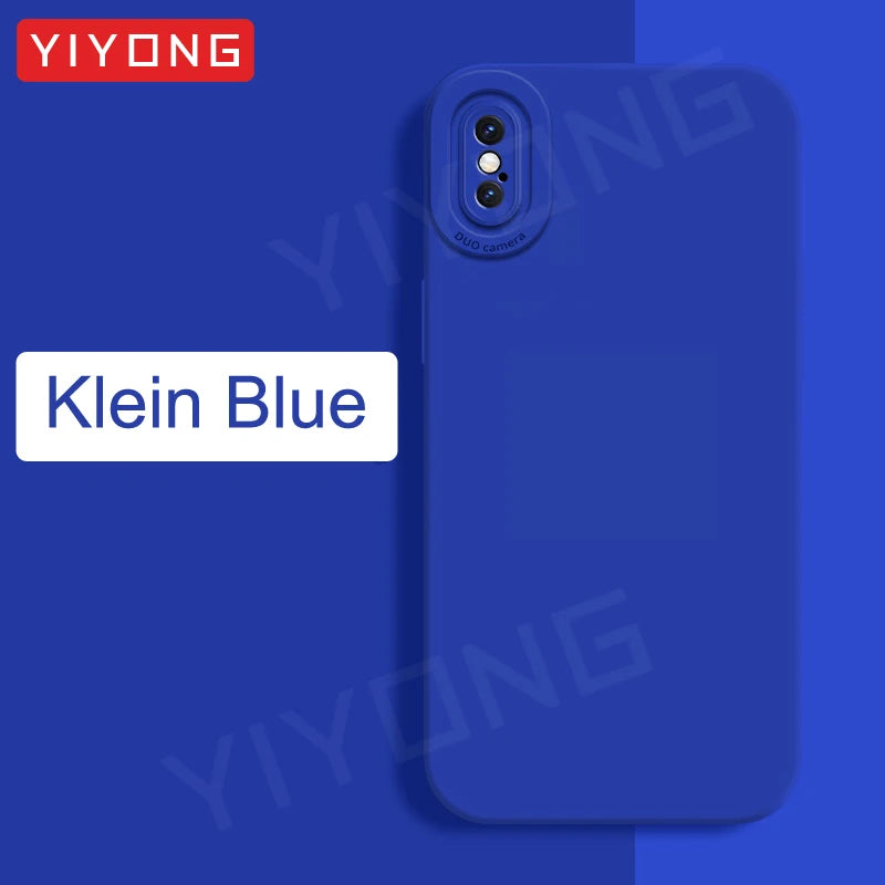 For iPhoneX Case YIYONG Original Liquid Silicone Soft Cover For iPhone X S XR XS Max 10 iPhone10 iPhoneXR iPhoneXS Phone Cases
