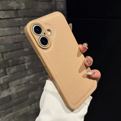 Leather Texture Shockproof Case For iPhone 16 15 14 13 12 Mini 11 Pro XS Max X XR 7 8 Plus SE Plain Matte Silicone Cover Bumper