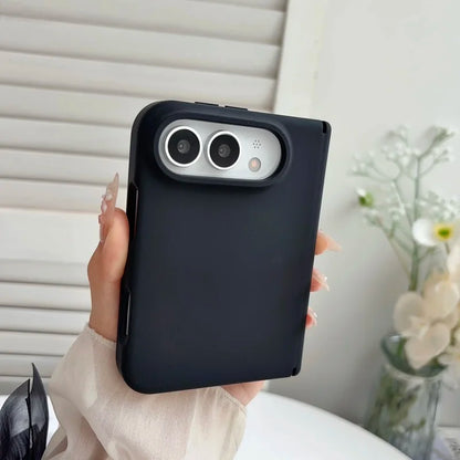 Luxury silicone For Magsafe Magnetic phone case, for iPhone Duo anti drop protective case, supports wireless charging Cover