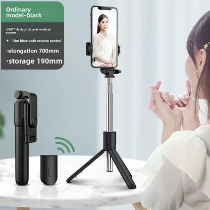 Bluetooth Selfie Stick Tripod with Wireless Remote Extendable Phone Stand for Live Streaming Video Recording and Hands Free