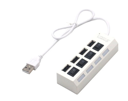 USB HUB 4/7 Port Multiple Expander With ON/OFF Switch Multi USB Splitter Hub 4ports 7ports Adapter Computer Accessories