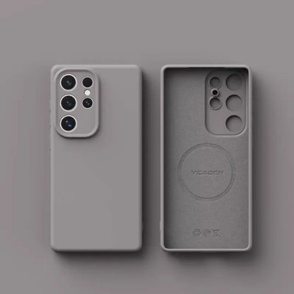 Original Liquid Silicone Magnetic Phone Case For Samsung Galaxy S26 S25 S24 S23 S 26 Ultra Plus Cases Wireless Charge Soft Cover