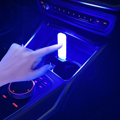 Mini Touching LED Atmosphere Light RGB Universal Car Interior Touch Control Lamp For Truck Vehicles USB Power Supply