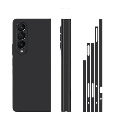 Plain Color Sticker for Samsung Galaxy Z Fold7 6 5 4 3 Back Screen Protector Hing Side Skin 3 in 1 Protective Film Fold4