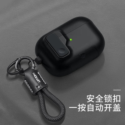 2025 New For AirPods Pro 3 Phone Stand Case Cover Magnetic Auto Lock TPU Shockproof Protective Sleeve With Hook for AirPods Pro3