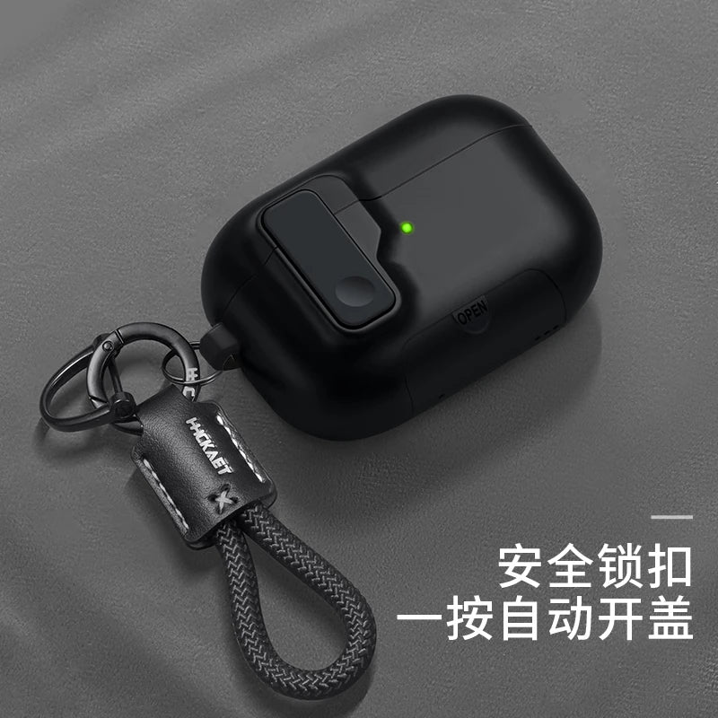 2025 New For AirPods Pro 3 Phone Stand Case Cover Magnetic Auto Lock TPU Shockproof Protective Sleeve With Hook for AirPods Pro3