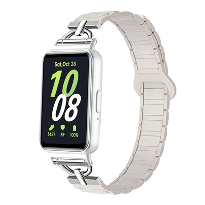 Magnetic Strap for Samsung Galaxy Fit 3 Sport Silicone Watch Band for Samsung Galaxy Fit3 Accessories Metal Men Women Bracelet