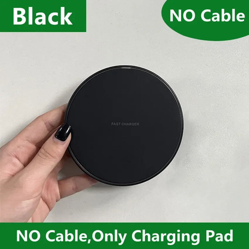 2026 Fast Wireless Charger Pad for iPhone 17 16 15 14 13 Pro Max Samsung Galaxy S25 S24  Xiaomi Wireless Charging Station