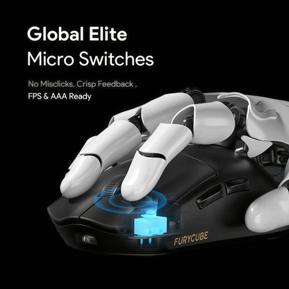 59g/64g Lightweight Wireless Gaming Mouse 12000DPI PAW3311 Triple Mode RGB Magnetic Charging Dock LED Display Rechargeable Gaming Mice