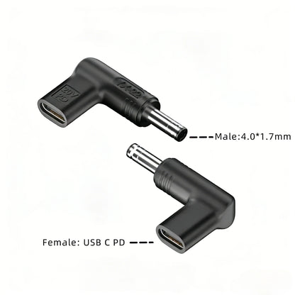 PD 100W Type C to Universal Laptop Charger Converter for Asus Lenovo Hp Dell Acer Samsung USB C Fast Charger Adapter Connector