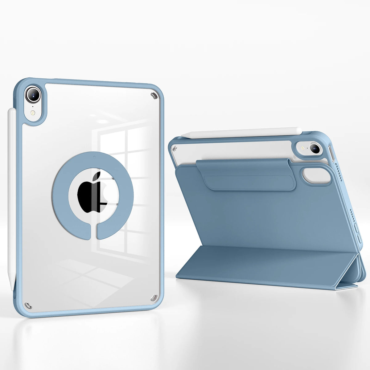 RBP For iPad Pro 11 13 inch Magnetic Case,For iPad Air 11 Air4/5 10.9 Mini6 10.2 9th 8th 7th Gen Rotate 360°Detachable Back Case