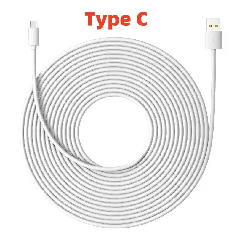 Extra long Micro USB Extension Cable 10M 5M 3M 2M 1M Type C Port Device Universal Data Cable for Xiaomi Samsung Camera PS5PS4
