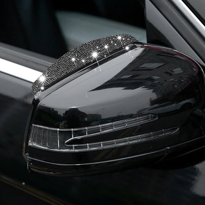 2Pcs Car Rear View Mirror Sticker Rain Eyebrow PVC Rear View Mirror Rain Visor Universal Rain Shield Shade Cover Protector