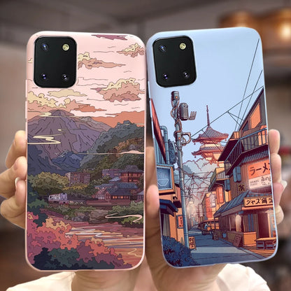 For Samsung Galaxy Note10 Lite Case SM-N770F 6.7'' Popular Candy Painted Cover Soft TPU Phone Case For Samsung Note 10 Lite Bags
