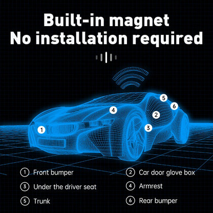 GF10 Mini GPS Tracker Real-time GPS Tracking Device Anti-Theft Alarm Anti-lost Locator Strong Magnetic GPS Tracker Free APP