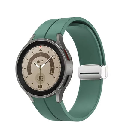 No Gap Magnetic Silicone Strap For Samsung Galaxy Watch 7 6 5 4 44mm 40mm Pro 45mm Bracelet Galaxy Watch6 Classic 43mm 47mm Band