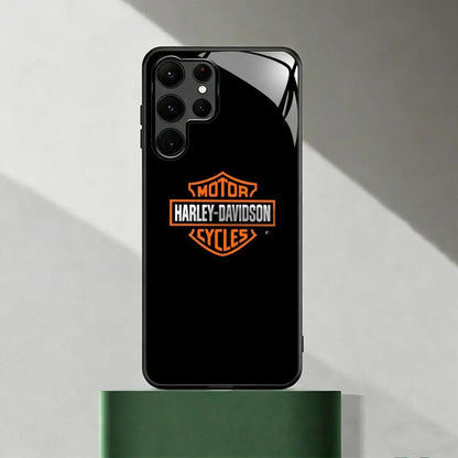 HOT Cool Brand HD-HARLEYES Phone Case For Samsung S26 S25 S24 S23 S22 S21 S20 Plus Ultra Note20 Glass Magnetic Case