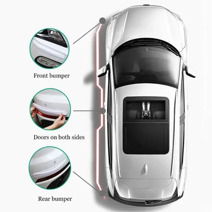 2-6PCS Anti Collision Car Bumper Guard Strip Car Sticker Door Edge Guards Trim Molding Protection Strip Scratch Protector