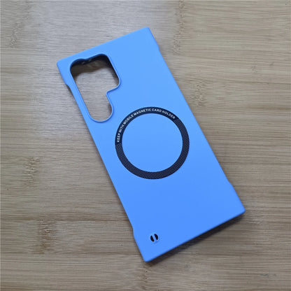 Ultra Thin Frameless Magnetic For Magsafe Samsung S24 S23 S22 S21 S20 FE Note 20 Ultra 10 S10 Plus Case Slim Hard PC Matte Cover