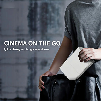 XNANO Q1 Mini Projector Portable,1080p,Supports USB-C Wired Connection,Lag-Free Gaming,AI Noise Reduction,Home Cinema Projector