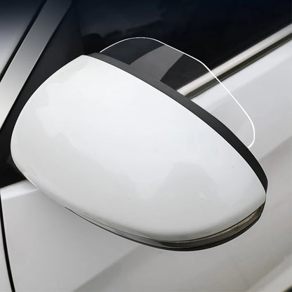 BLALION 2PCS Car Rearview Mirror Rain Eyebrow Rain Shield Universal Rearview Snow Sun Visor Rain Cover Safe Driving Accessories