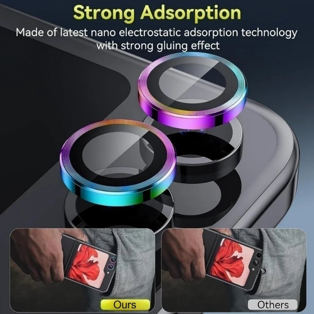 Metal Camera Lens Protector For Samsung Galaxy Z Flip 7 6 5 4 Anti Scratch 9H Tempered Glass Metal Ring For Galaxy Z Flip7
