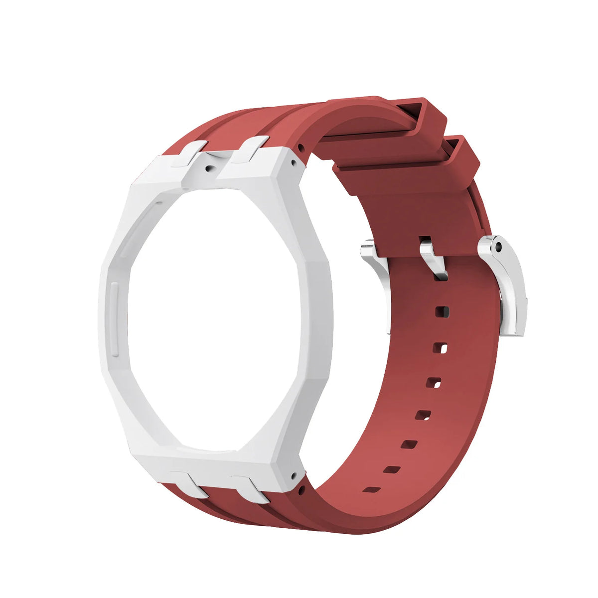Bioceramics Watch Case+Silicone Band Modification Kit Strap Case Changer To Wristwatch Accessories For Royal Pop