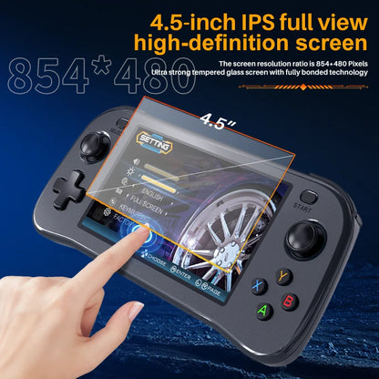 SF3100 Retro Handheld Video Game Console Classic Games Pocket Player 4.5 Inch IPS Screen 3000mAh Portable Linux System SF3000