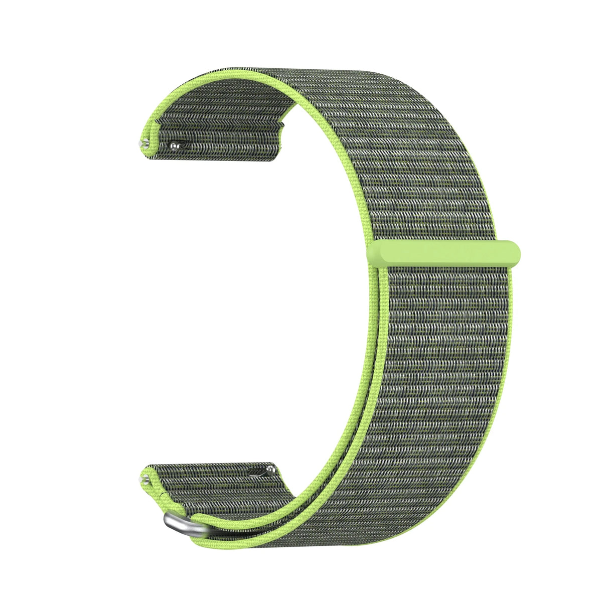 For Garmin Venu X1 Watch Strap Nylon Two-Section Wristband Smart Breathable Metal Mid-Ring Loop Replacement Watch Strap