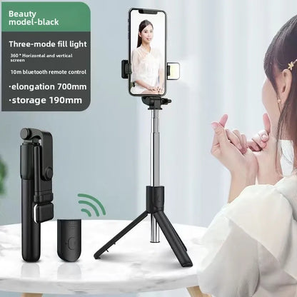 Bluetooth Selfie Stick Tripod with Wireless Remote Extendable Phone Stand for Live Streaming Video Recording and Hands Free