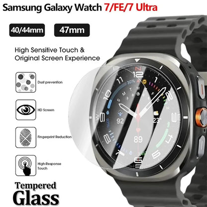 Glass Protective Film For Samsung Galaxy Watch 7 Ultra 6 5 4 Screen Protector Samsung Series 40mm 44mm 45mm 46mm 47mm 42mm 43mm