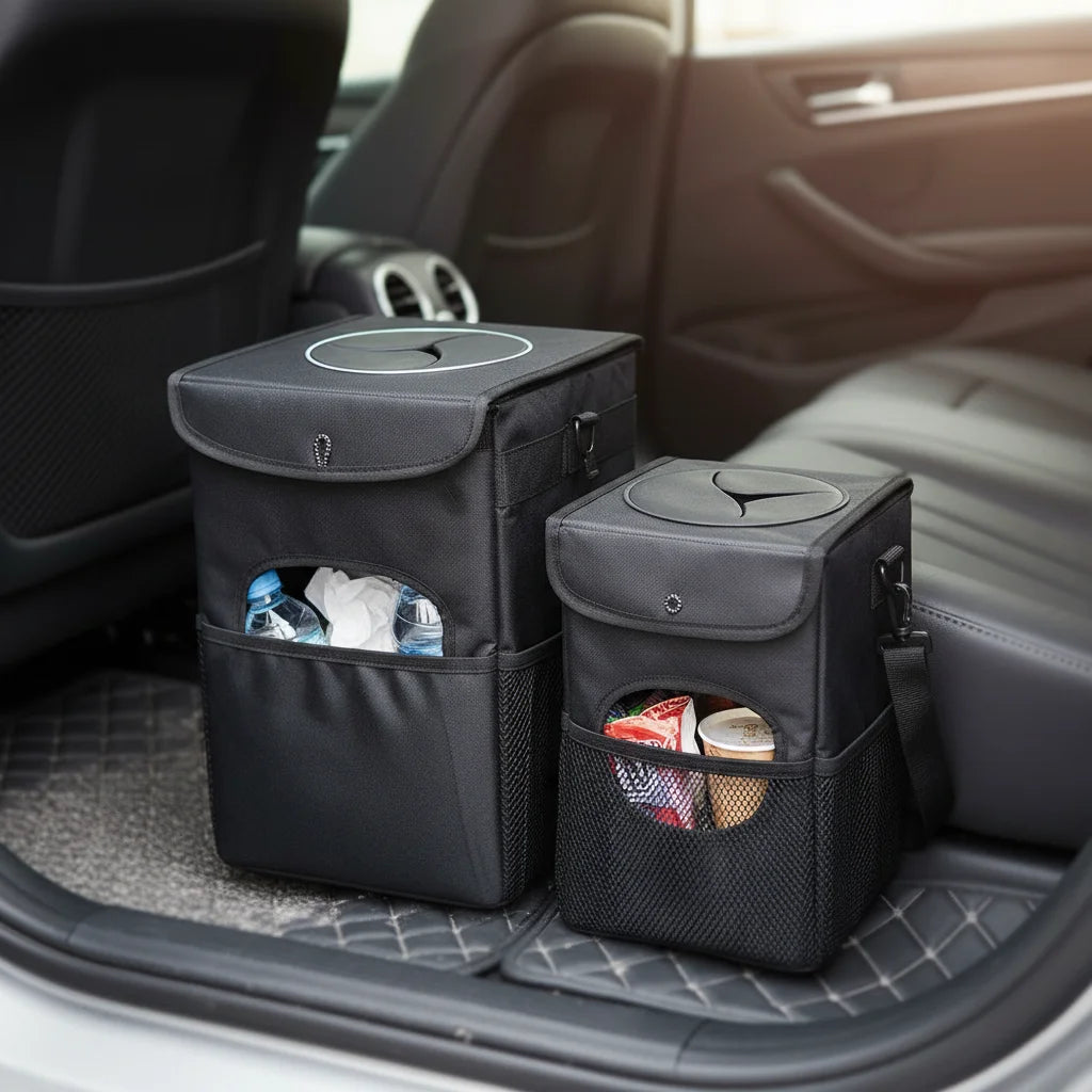 Portable Waterproof Car Trash Can Auto Organizer Garbage Bin Vehicle Accessories for Car