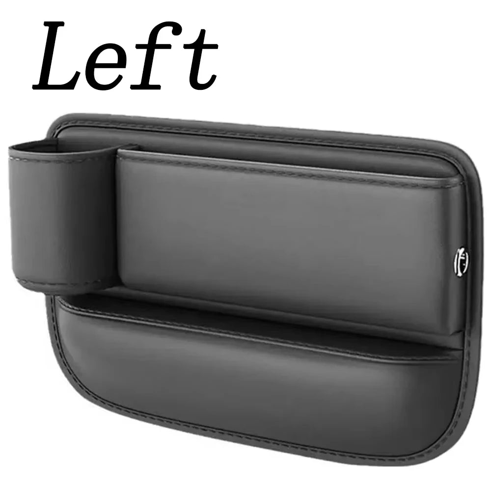 Car Seat Gap Water Cup Holder Leather Universal Crevice Side Storage Box Driver Front Auto Seat Gap Filler Organizer In the Car