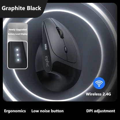 Inphic X9 PRO Vertical Wireless Mouse Type-C Fast Charging Ergonomic Silent Office Mouse For Laptop PC Computer Gaming Mouse