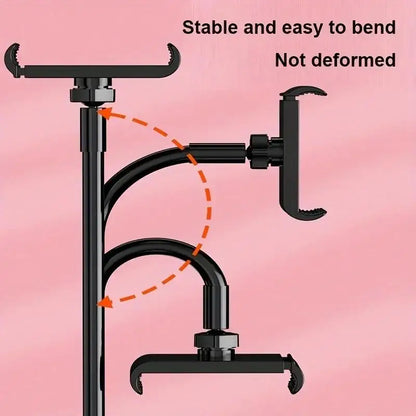 Gooseneck Tablet Holder With Flexible Arm 360 Clip Bed Support For 4 - 11 inches Phone Tablet Bracket For IPad Stand Accessories