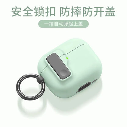 2025 New For AirPods Pro 3 Phone Stand Case Cover Magnetic Auto Lock TPU Shockproof Protective Sleeve With Hook for AirPods Pro3