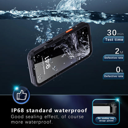 360 Degree Fully Protected Shock, Dust, and Snow Resistant IP68 Waterproof Phone Case Suitable for iPhone 16 Pro Max