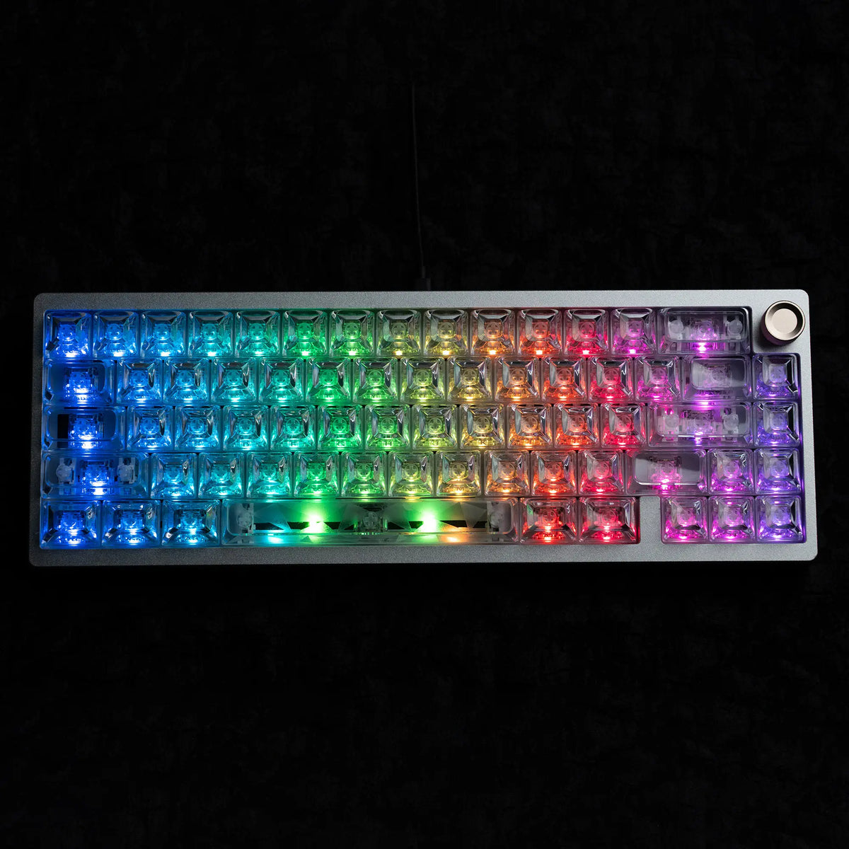Womier 126 Keys Glittered Diamond RGB Shine Through Keycaps ASA Profile Personalized Set Gateron/Cherry MX Mechanical Keyboards