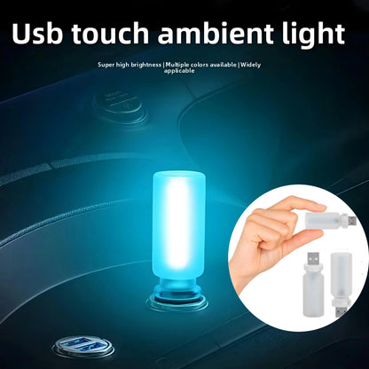New USB Led Flash Candles Light Bulb Car Interior Decoration Light Car Ambient Lamp Night Frosted Light for Home Car Decoration