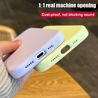 Luxury Original Lens Protection Soft Case for iPhone 17 16 15 14 13 12 11 Pro Max 15 14 Plus 16 17e Shockproof Cover Accessories