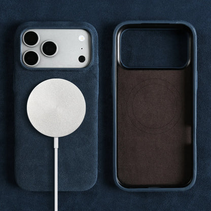 Luxury Magnetic For ALCANTARA Case For iPhone17 Pro Max 16 15 14 13 12 for Magsafe Artificial Leather Supercar Suede Phone Cover