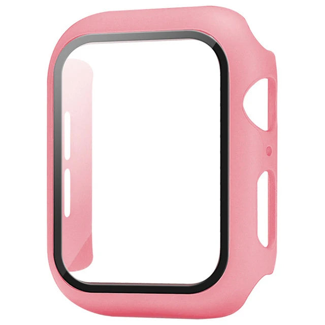 Glass+Cover For Apple Watch case11 10 9 8 7 6 SE 5 Ultra Accessorie Screen Protector iWatch serie 44mm 40mm 49 41 45mm 42mm 46mm