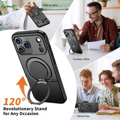 360° Magnetic Bracket Phone Case For iPhone 17 Air 11 12 13 14 15 16 17 Pro Max For Magsafe Shockproof Stand Holder Cover Funda