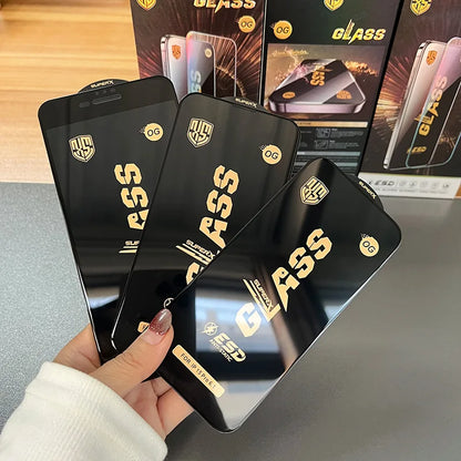 10pcs OG ESD Tempered Glass Anti Static Super Screen Protector Film For iPhone Duo 18 Pro Max 17 Air 17E 16 Plus 15 14 13