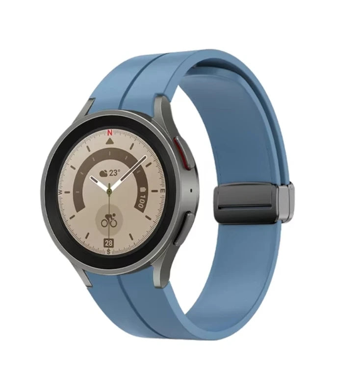 No Gap Magnetic Silicone Strap For Samsung Galaxy Watch 7 6 5 4 44mm 40mm Pro 45mm Bracelet Galaxy Watch6 Classic 43mm 47mm Band