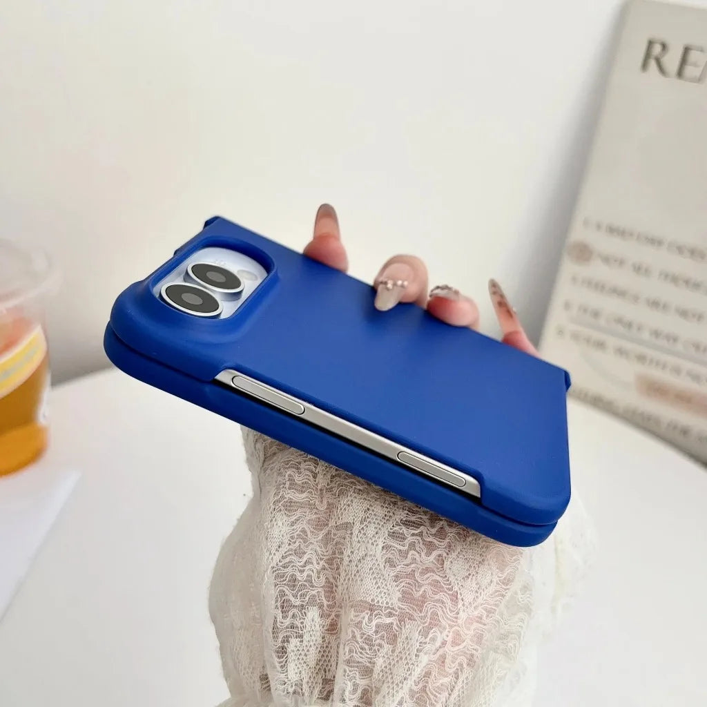 Candy Colorl Hard Shell PC Hinge Protection Shockproof Phone Case For iPhone Duo 2026 Bumper Protective Front and Back Cover