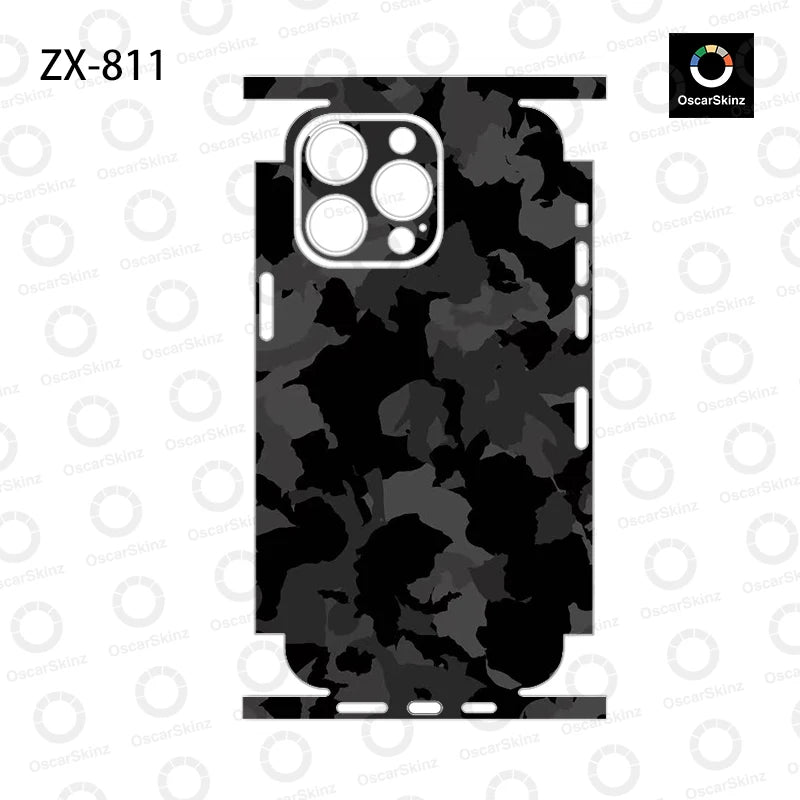 OscarSkinZ Wrap For iPhone 16 Pro Max Sticker 15 14 Plus Back Film 13 12 Mini Protective Decal Side Frame Back Protector